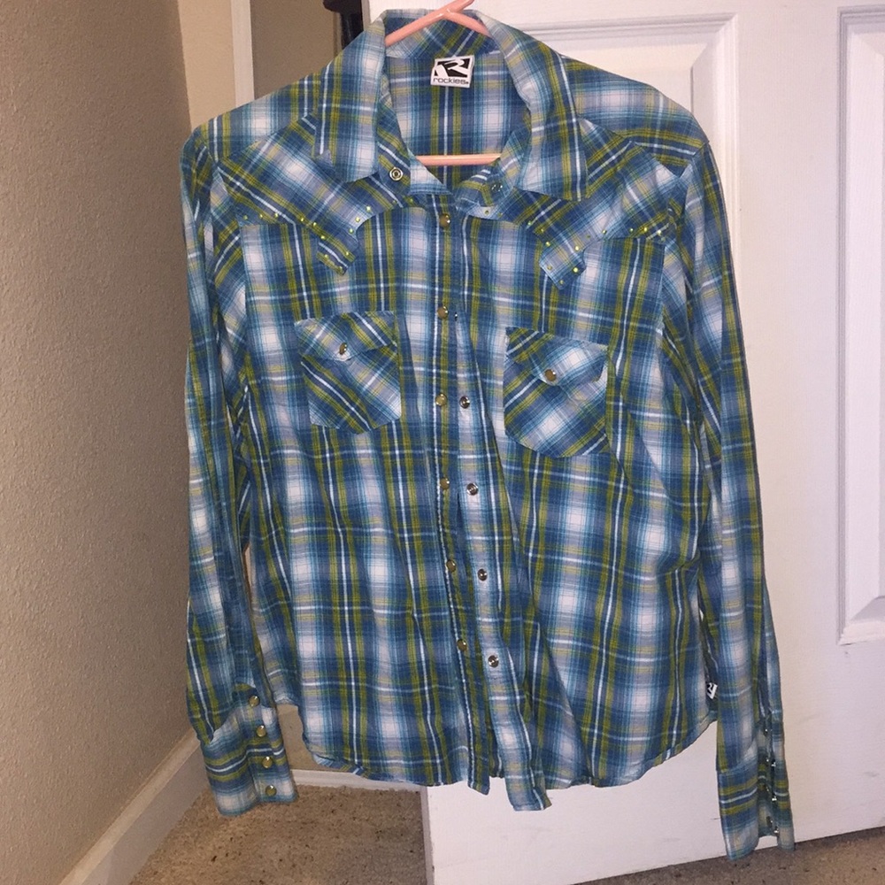women's button up western shirt